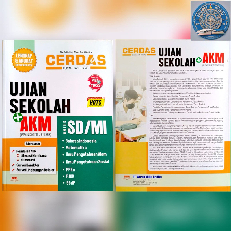 WARNA MUKTI GRAFIKA CERDAS UJIAN SEKOLAH + AKM UNTUK SD/MI