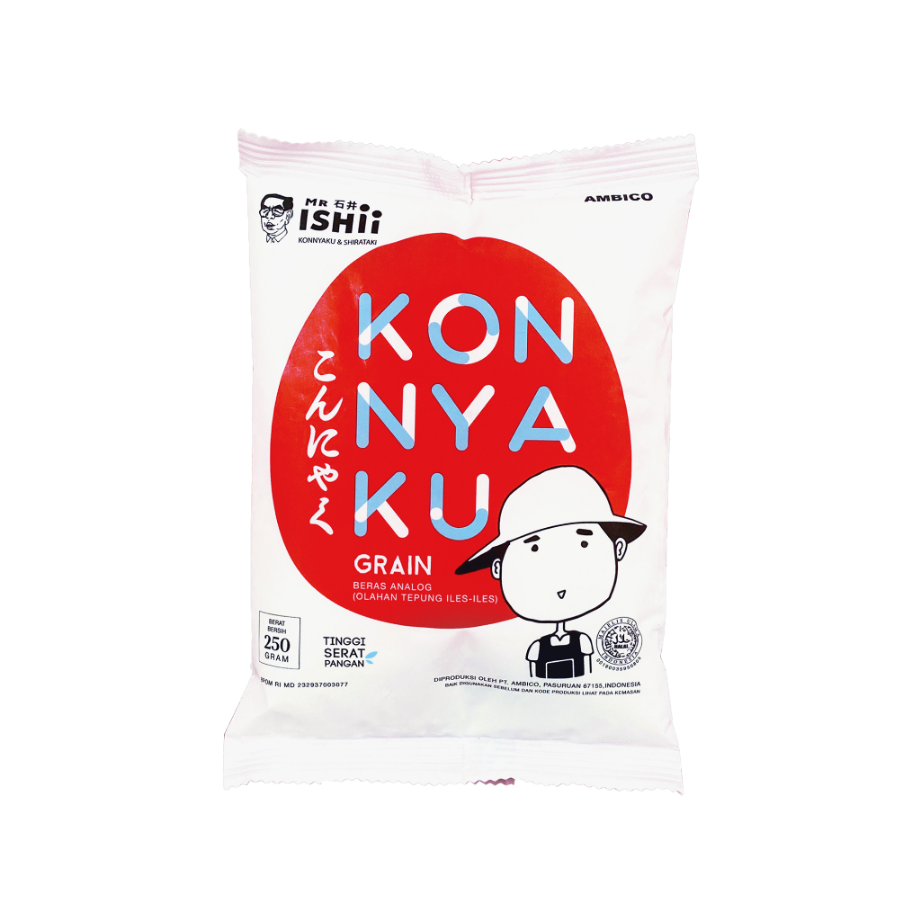 

MR.ISHII - Konnyaku Grain / Beras Shirataki 250GR (BUY 1 GET 1 FREE)