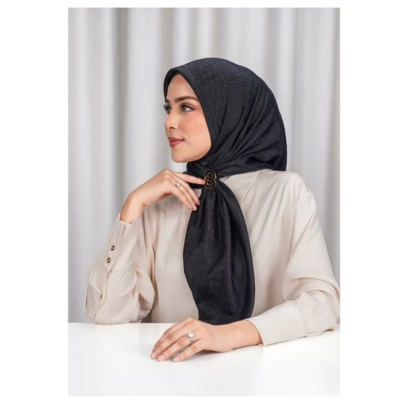Buttonscarves Tapis Embos meteorite/black