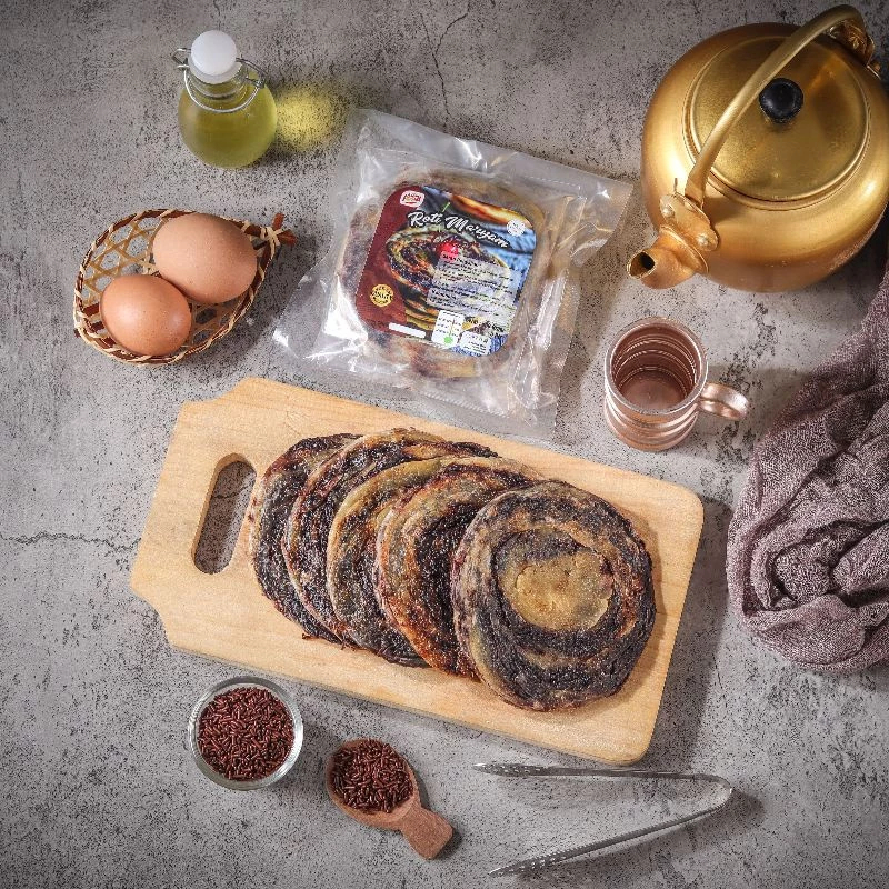 

Roti Maryam Roti Canai Roti Konde rasa cokelat isi 1 pack 5pcs rasa enak cokelat premium LARGE