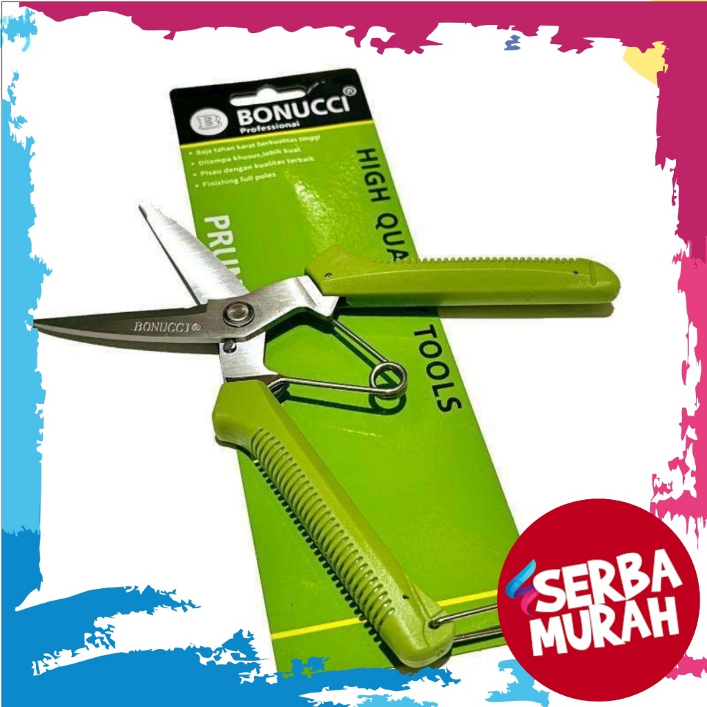 

Bonucci / Anata Gunting Korea Kembang Stainless 8inch
