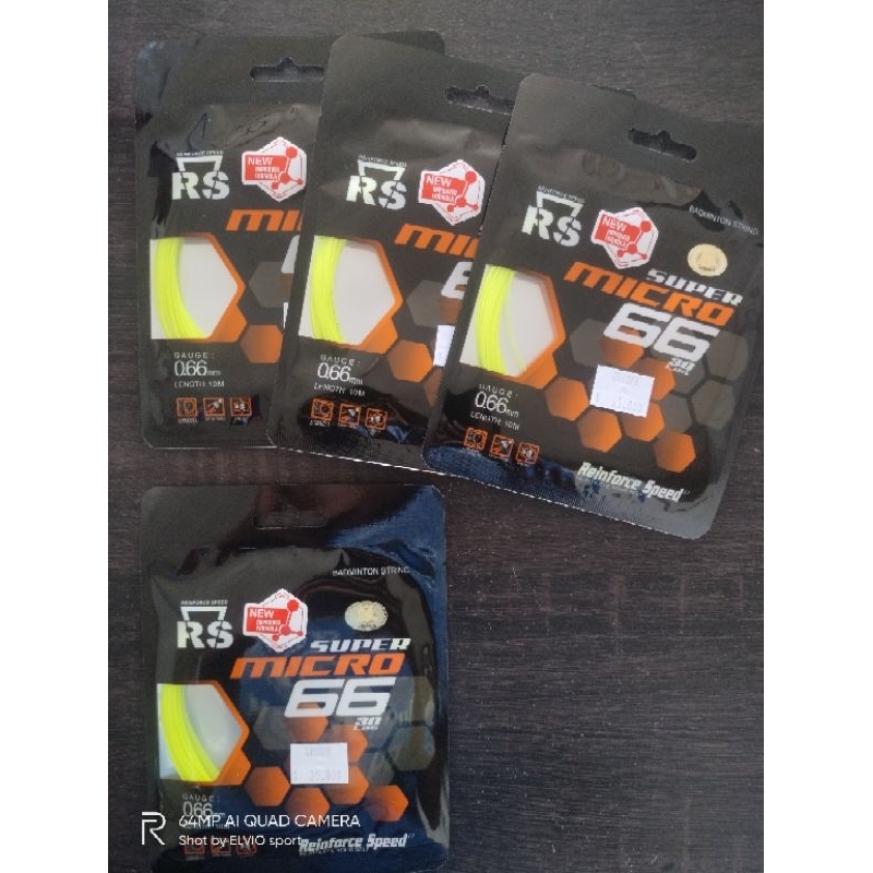 Senar Badminton Rs Super Micro 66 / Senar Rs Super Micro 66 Original