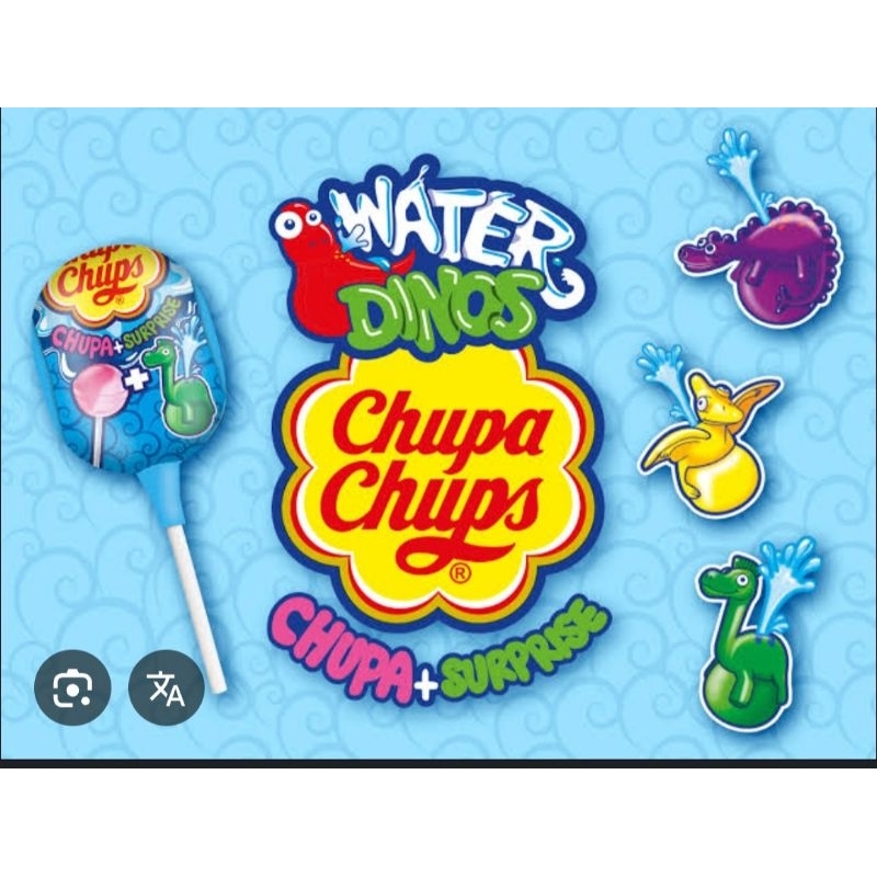 

CHUPA CHUPS SURPRISE WATER DINO SERIES PERMEN LOLLIPOP CHUPA CHUPS