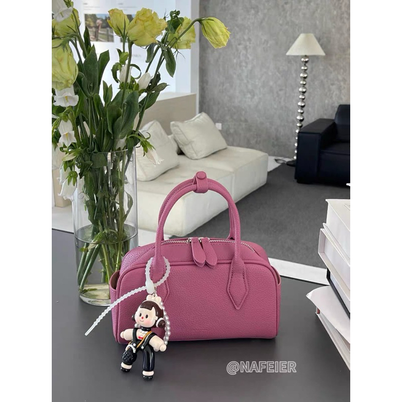 Tas selempang wanita Tas speedy pink fuschia Nafeier