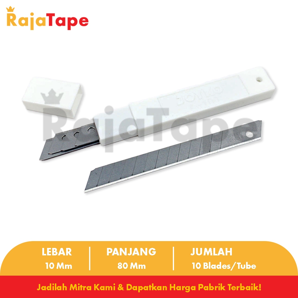 

ISI CUTTER / REFILL CUTTER KECIL 10Pcs / Tube SUPER TAJAM RAJA TAPE