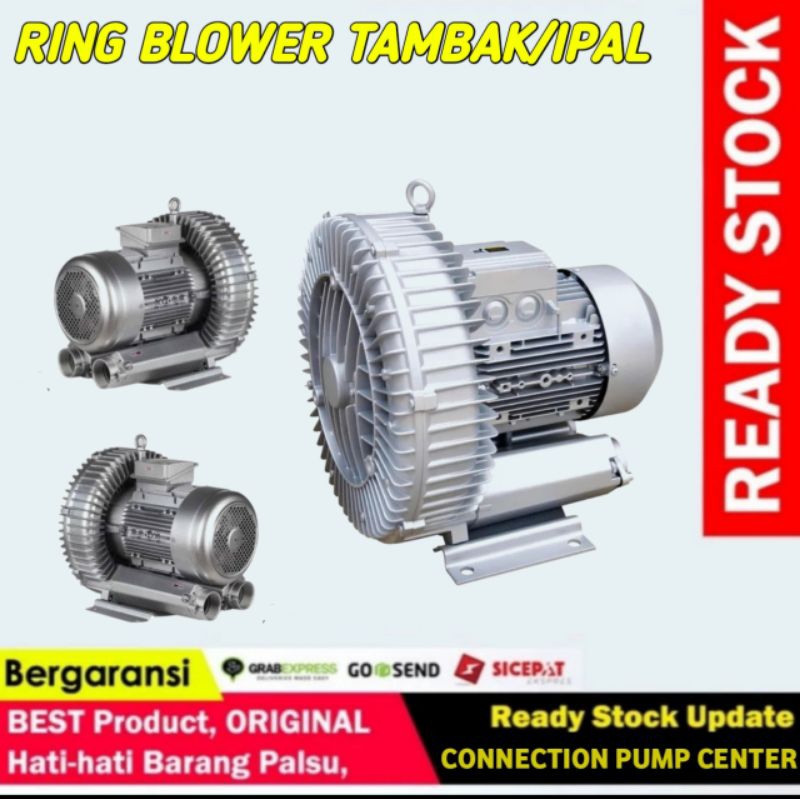 Blower tambak 550W Blower ipal Ring blower Vortex Rotor HB-550