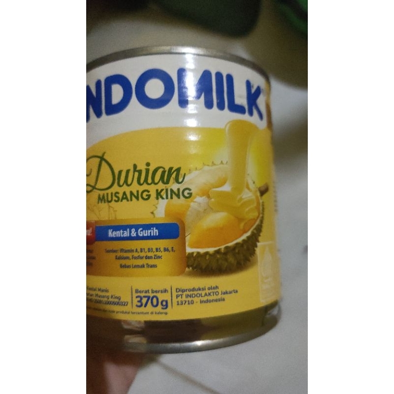 

Susu kaleng Indomilk variant durian musang king 370gr
