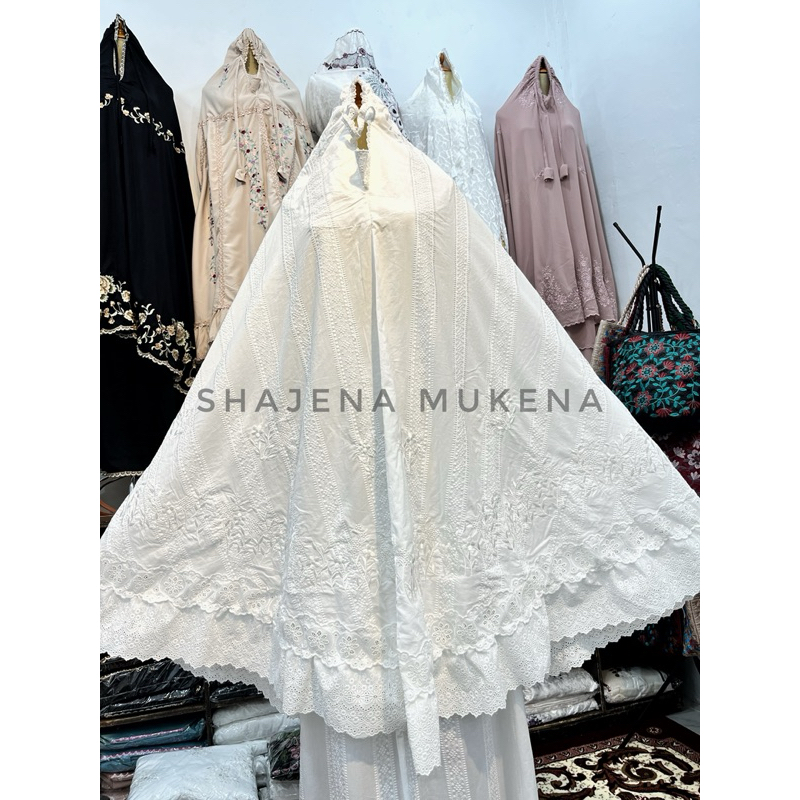 MUKENA KATUN PARIS BORDIR SENADA BUKITTINGGI