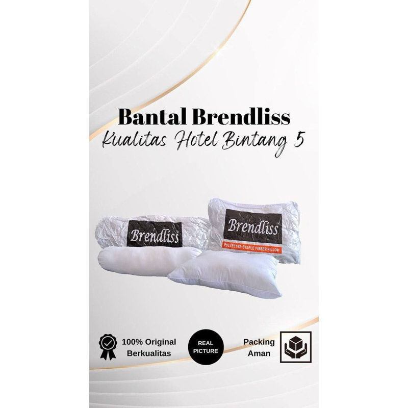 [100% Original] Bantal Brandliss Guling Brandliss  | Bantal Guling Brandliss Bantal Hotel Premium | 