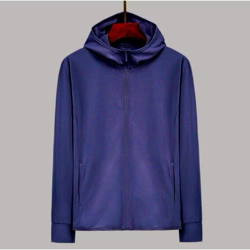 Jaket Mesh Hoodie Jaket UV Protection Jaket drifit olahraga
