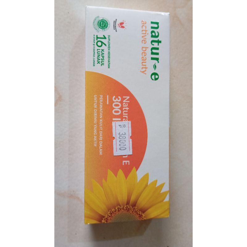 NATUR E ACTIVE BEAUTY 300IU ISI 16 VITAMIN E TINGGI UNTUK KULIT RAMBUT PROMIL