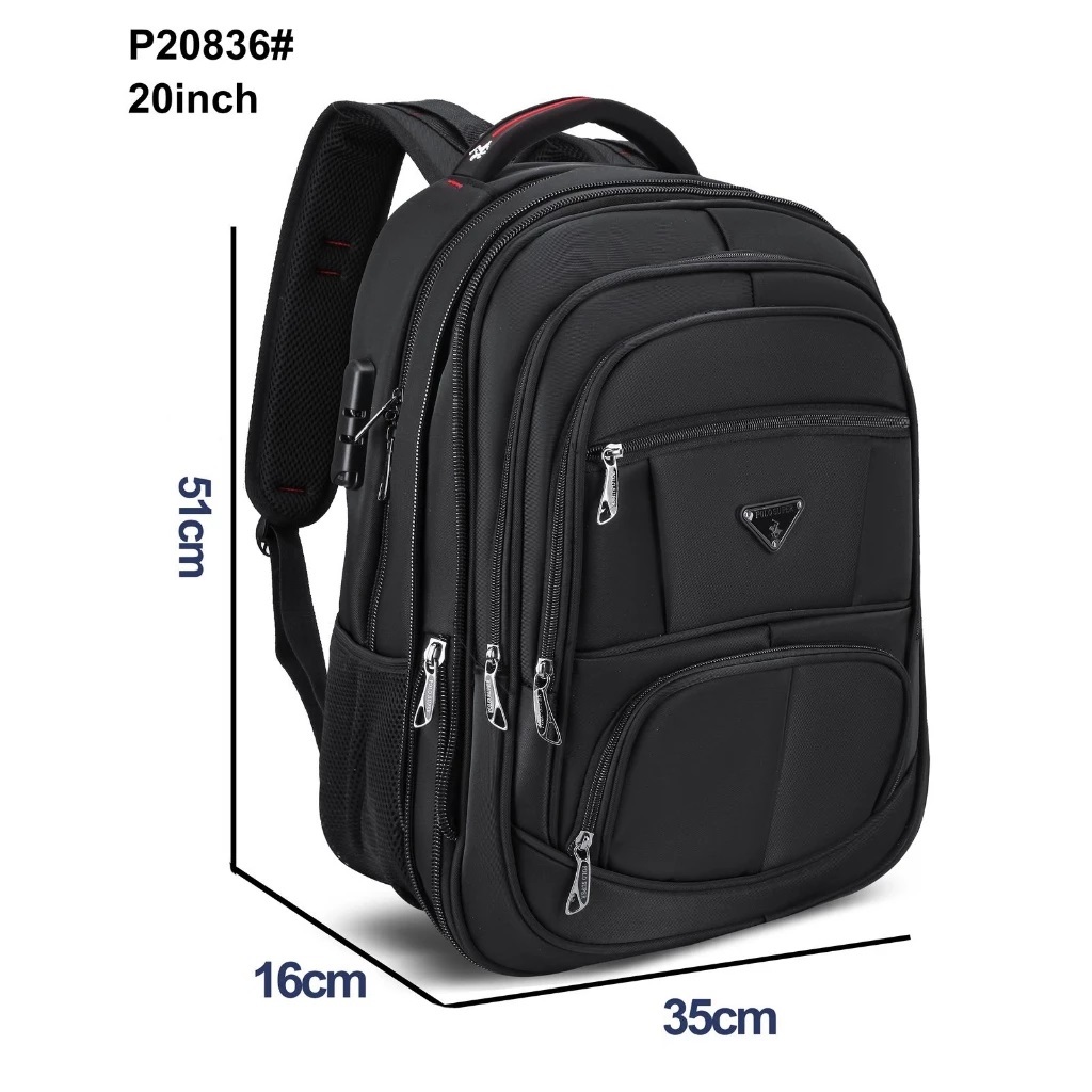 Tas Ransel Polo Super Tas Laptop 20 inc Expanding Jumbo Size Ransel Mudik Import Tas Travel Polo