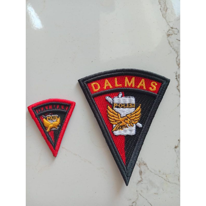 LOGO DALMAS LENGAN DAN PIN DALMAS BORDIR TERBARU