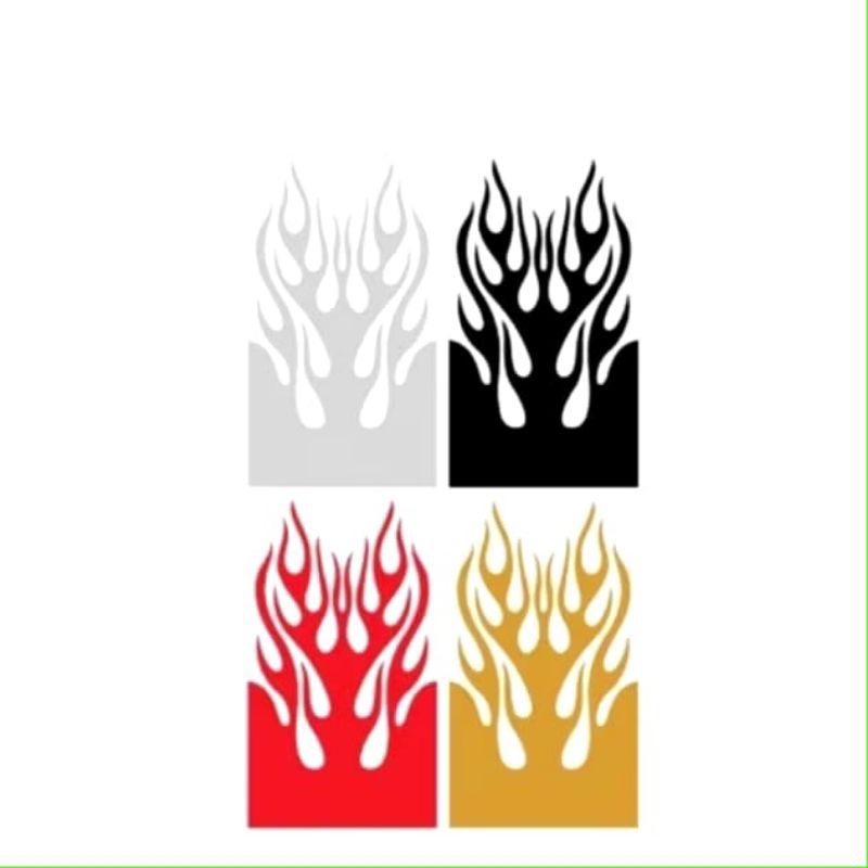 Stiker api spakbor depan - vutting sticker lidah api spakbor