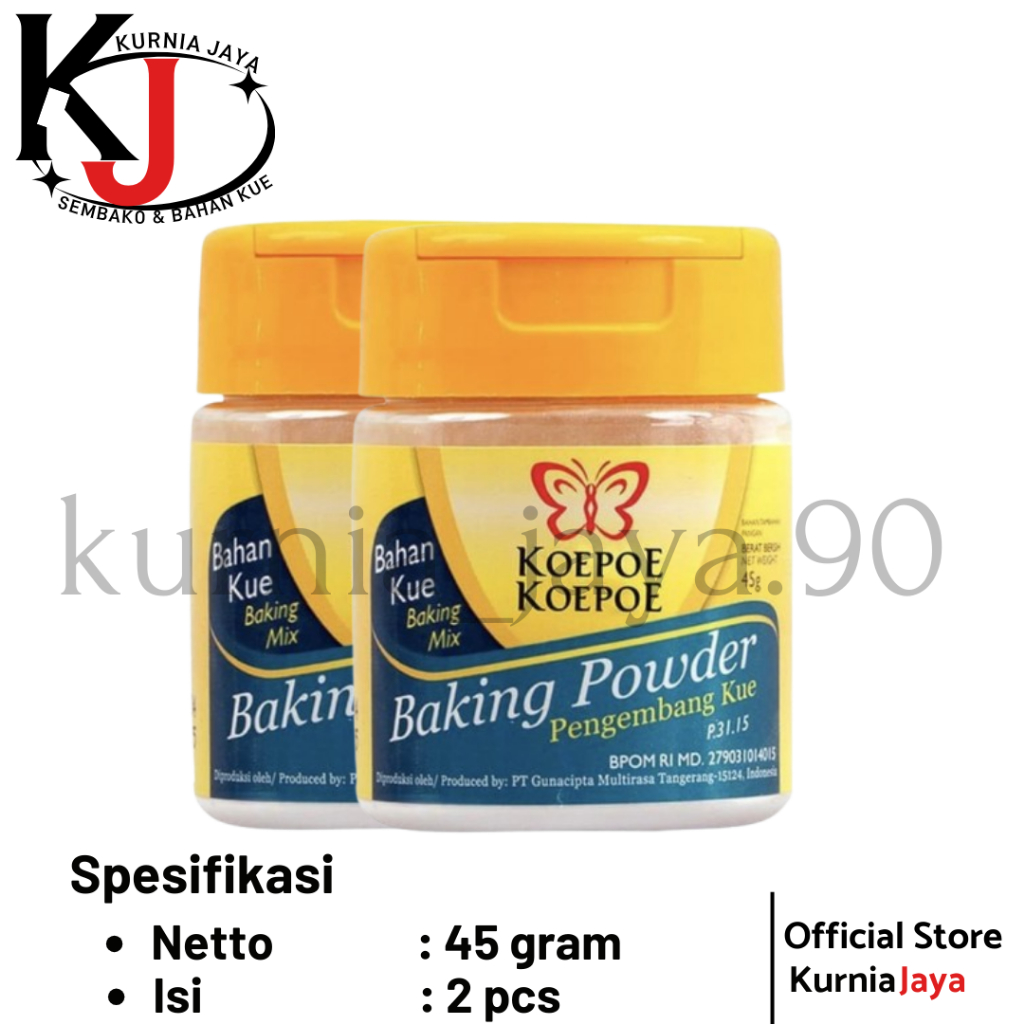 

[ KOEPO KOEPO ] Baking Powder 45gr 2pcs
