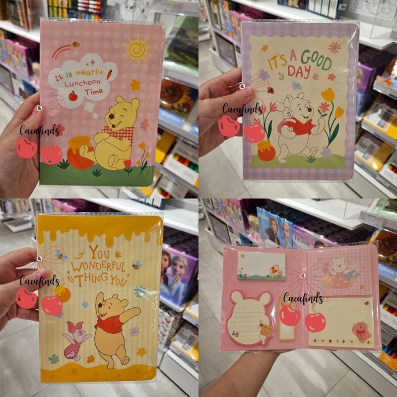 

OHSOME x Disney‼️Sticky Notes Set Book Winnie The Pooh Collections (Yellow / Pink / Purple)