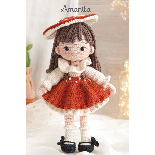 Boneka Rajut Anak Perempuan Amanita Size 37cm