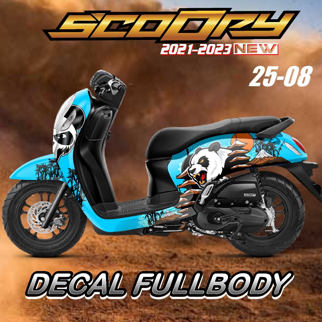 (COD) Decal Dekal Sticker Stiker  scoopy SCOOPY TERBARU 2020-2021-2023-2024 SCUTER SCOOPY  FULL BODY