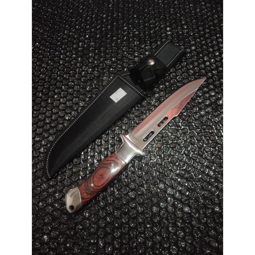 Pisau Survival Rambo A02 Camping Bushcraft