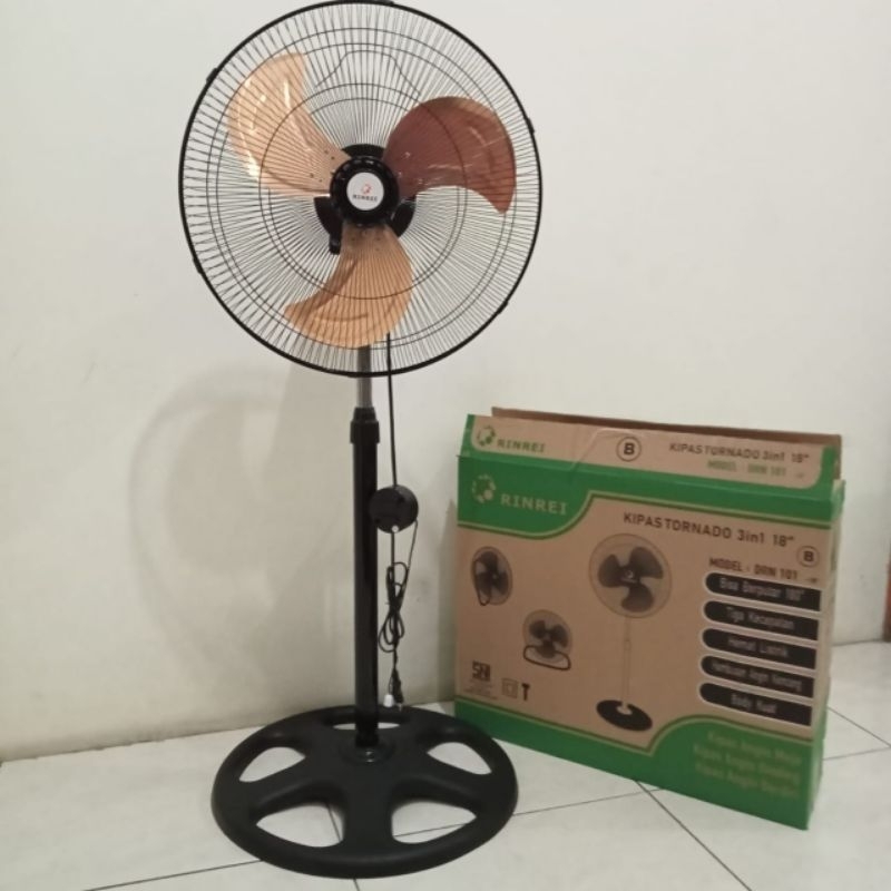 KIPAS ANGIN BALING BESI 18INCH / KIPAS TORNADO ANGINNYA TURBO RINREI
