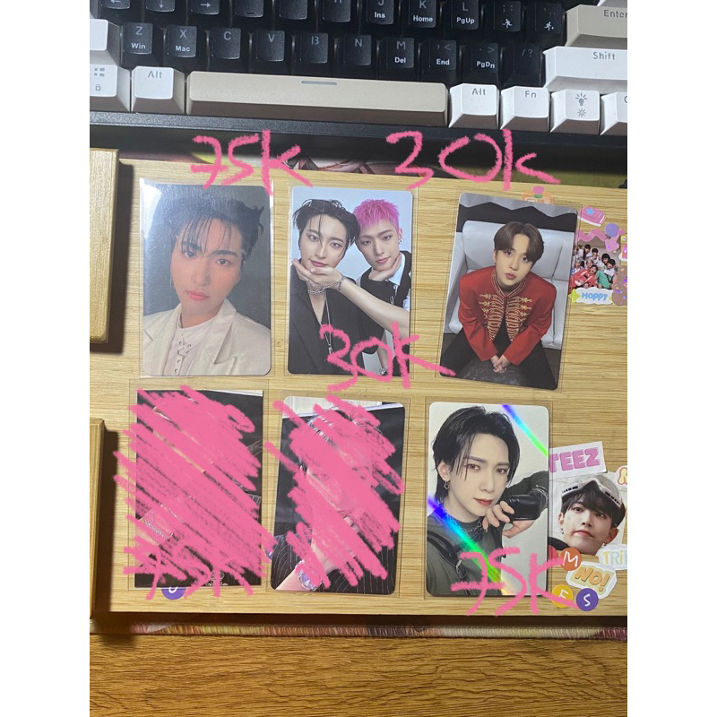 jual pc ateez yeosang jongho seonghwa mingi official photocard