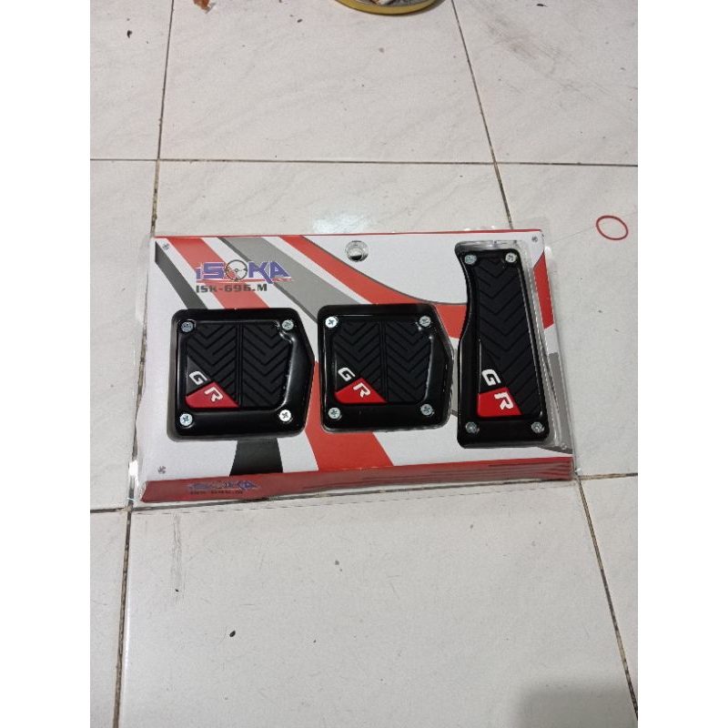 pedal gas mobil yaris manual tulisan gr sport