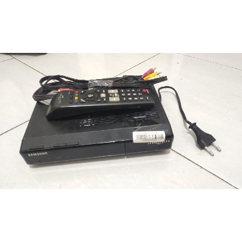 Receiver Parabola Decoder nyala Indovision Samsung Bekas + Kabel RCA & Remote