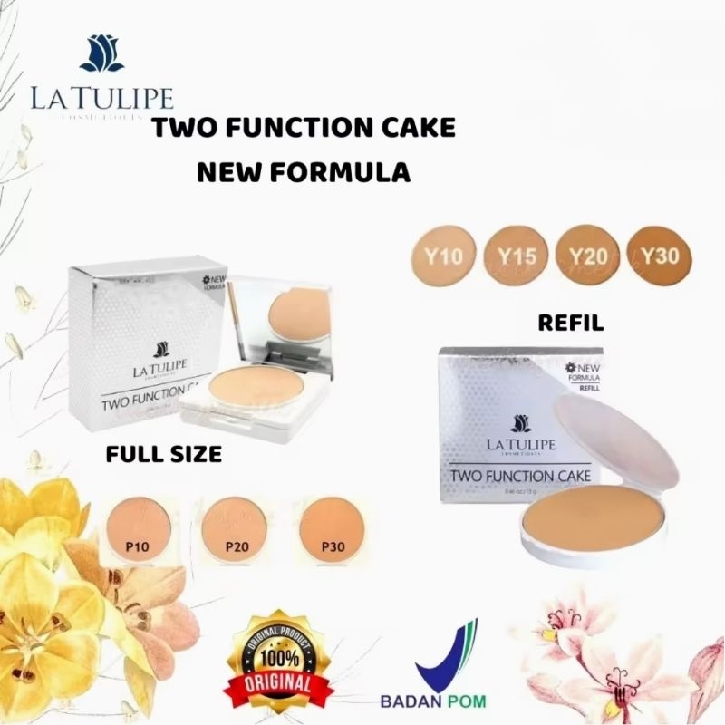 LATULIPE two function cake | refill - bedak latulipe padat