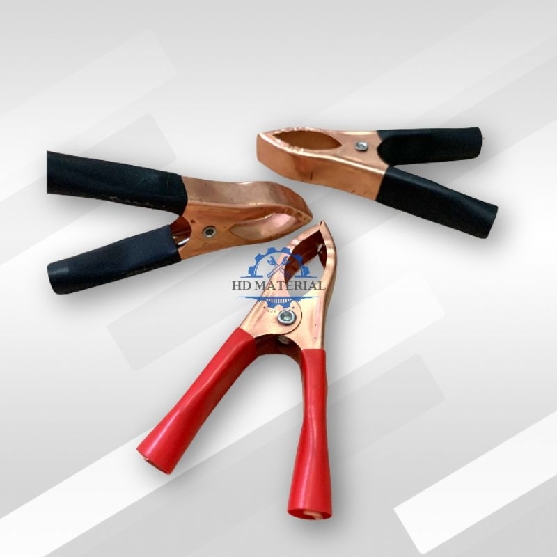 Sepasang Jepit Aki Sedang Tanggung / Jepitan Buaya / Capit Buaya / Jepitan Aki / Jepitan Aki Besar /