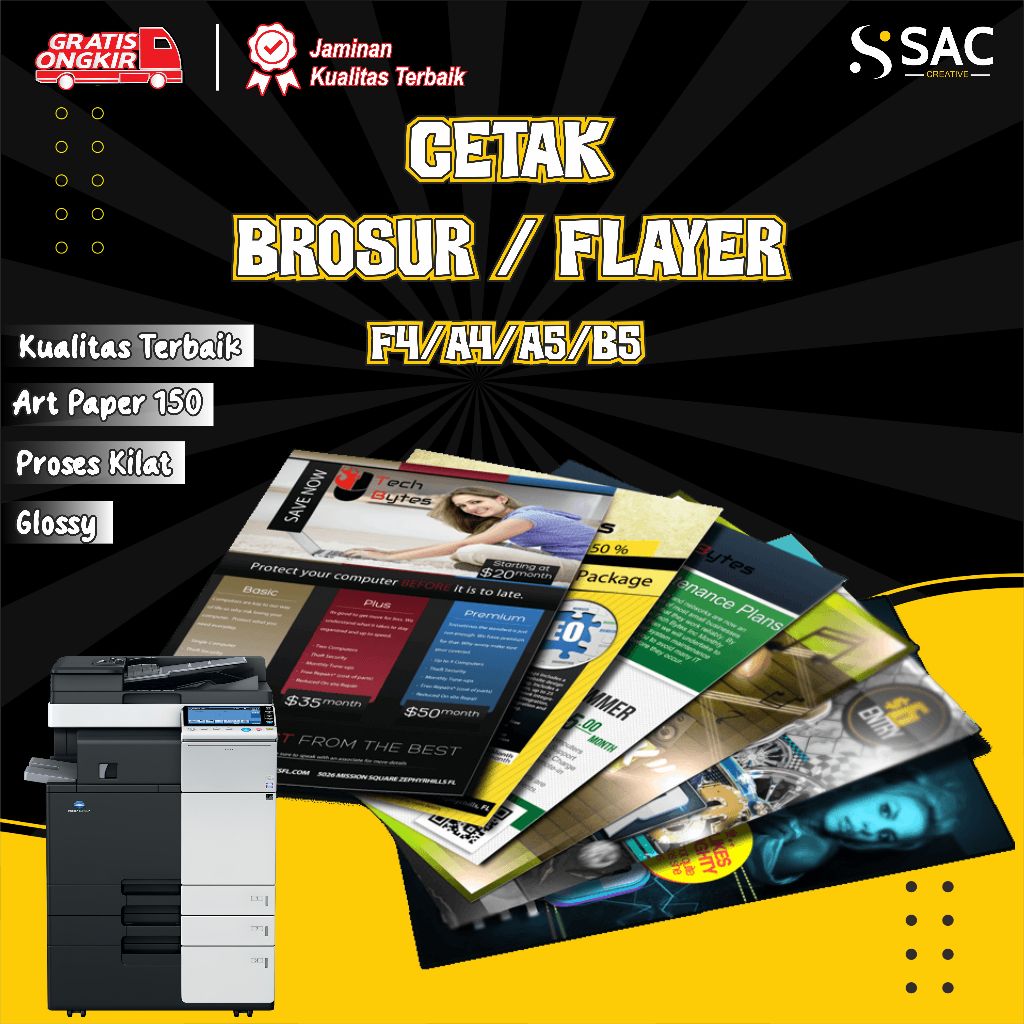 

Cetak Brosur Murah / Cetak Brosur B5 / Brosur Full Color / Brosur Art Paper