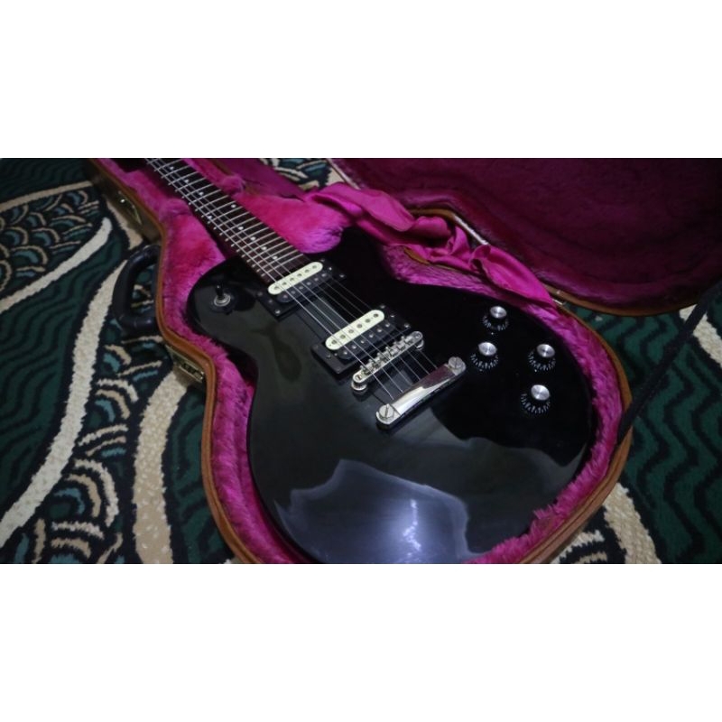 Gitar Epiphone Les Paul Studio LT Black tahun 2021 MII