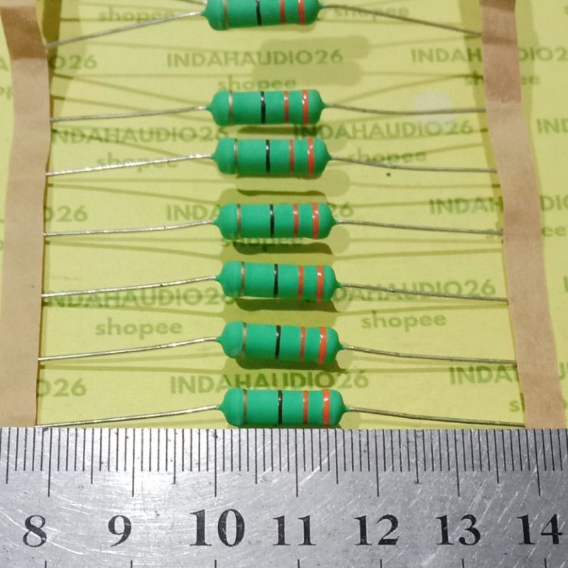ROYAL 330R 3W 5% resistor 330 r 3 watt 330 ohm 3 w 3watt 5 persen 330r 3w HIJAU