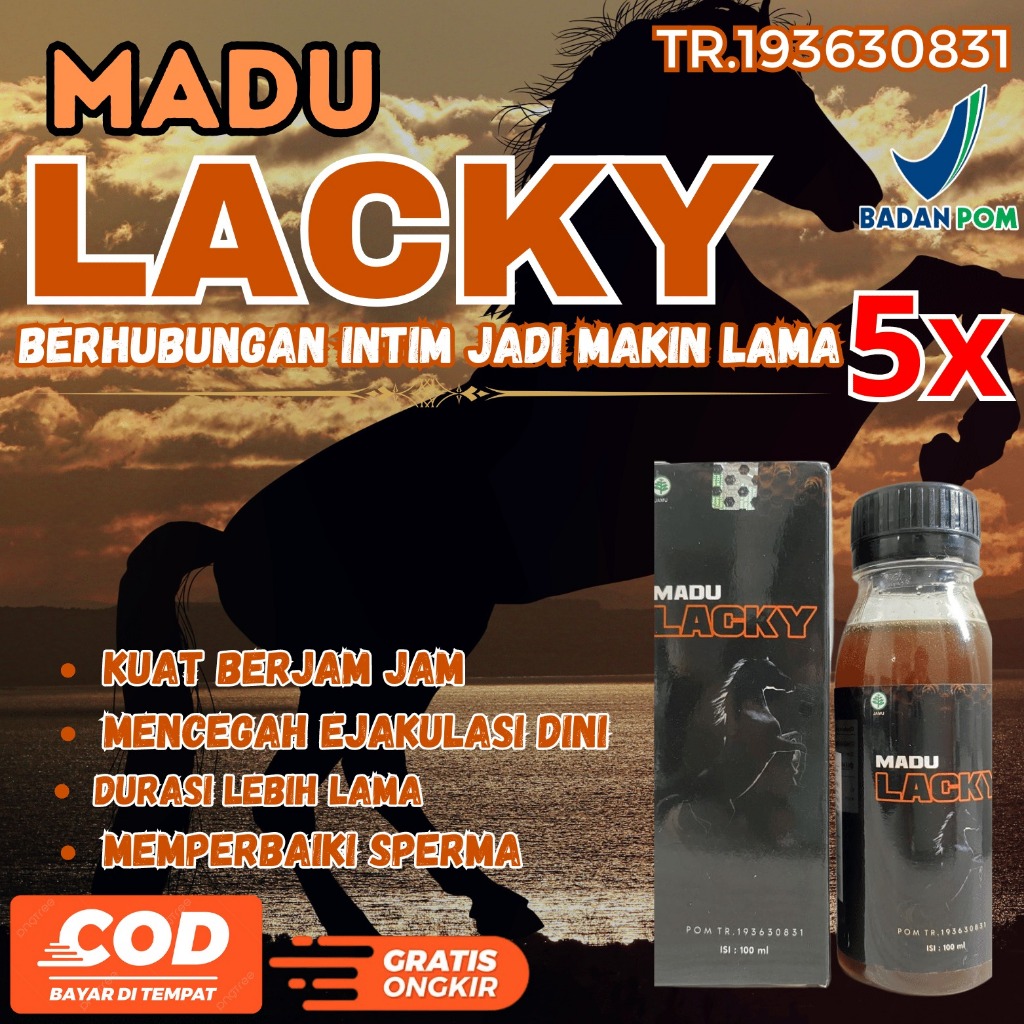 MADU LACKY SUPER KUAT TAHAN ORIGINAL / MADU KUAT PRIA TAHAN LAMA ORIGINAL