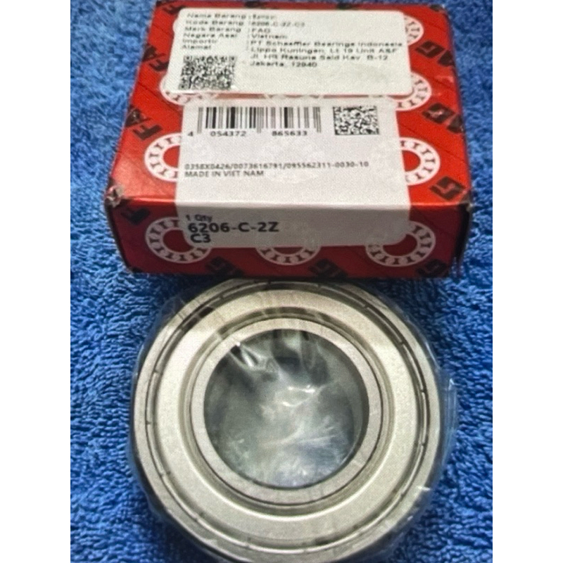 Bearing 6206 ZZ / 6206 ZZ C3 FAG