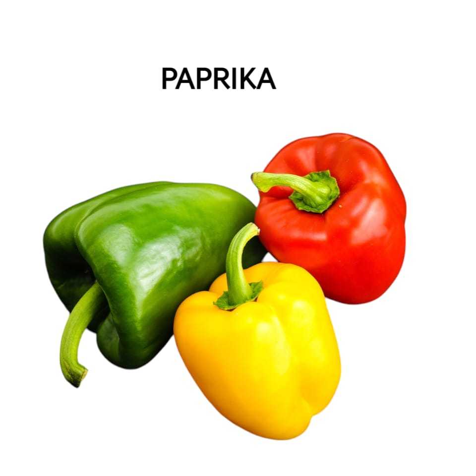 

Paprika Segar Kuning-Merah-Hijau Organik