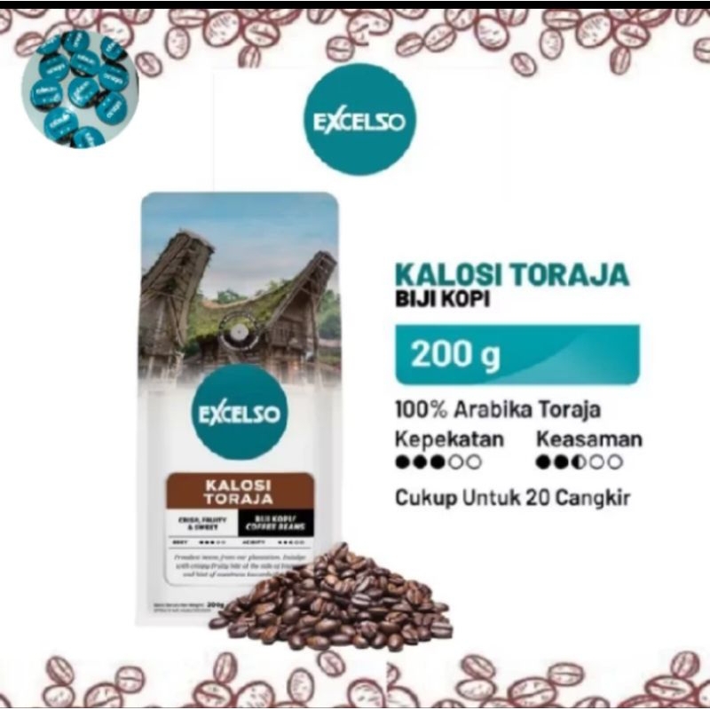 

EXCELSO KOPI BIJI KALOSI TORAJA 200GR