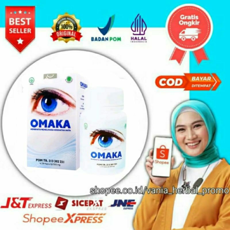 OMAKA - Isi 30 Kapsul /Herbal Mata plus Minus /Katarak /Rabun Jauh/