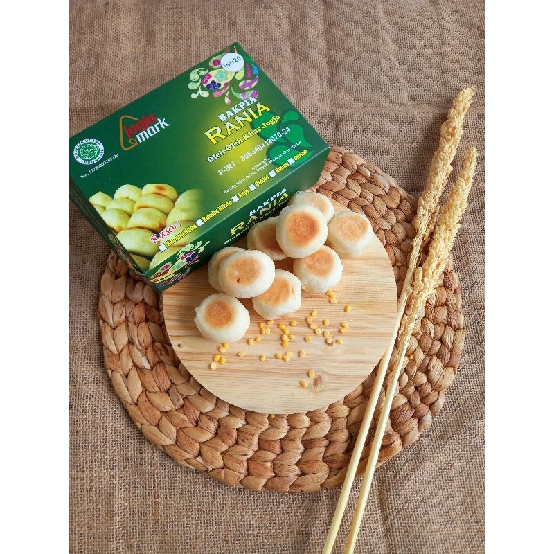 

[ ISI 20 pcs ] Bakpia Rania Klepu [ BASAH ] Rasa Kacang Hijau & Kumbu Hitam - KHAS JOGJA ASLI
