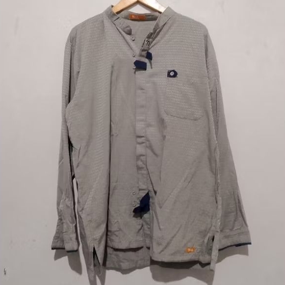 Kemeja Koko Pria Lengan Panjang MBRS XXL Second Original Preloved