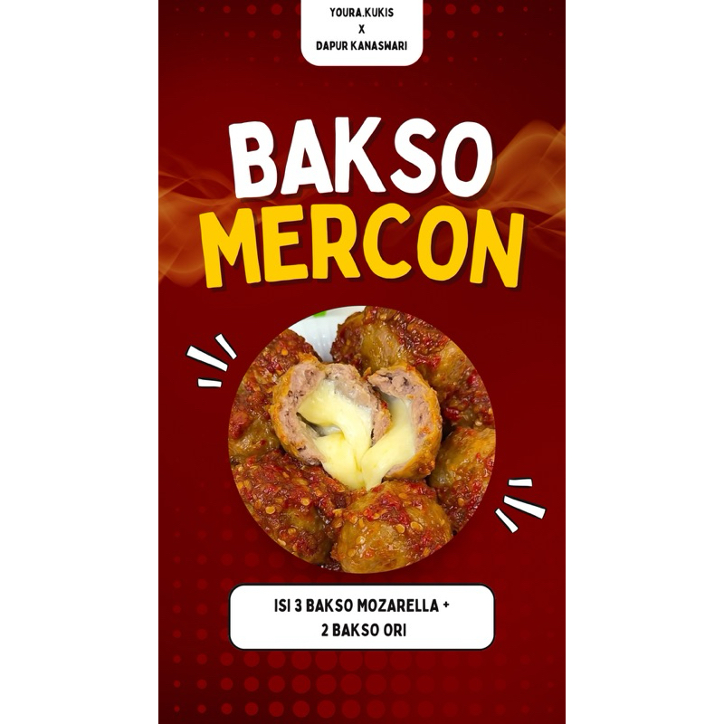 

Bakso Mercon Mozarella isi 5 pentol