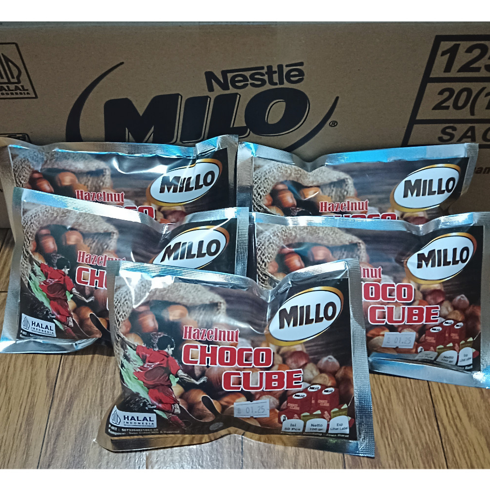 

Millo Cube Lokal Kacang Hazelnut 5 Pack (Per Pack Isi 50 Cube)
