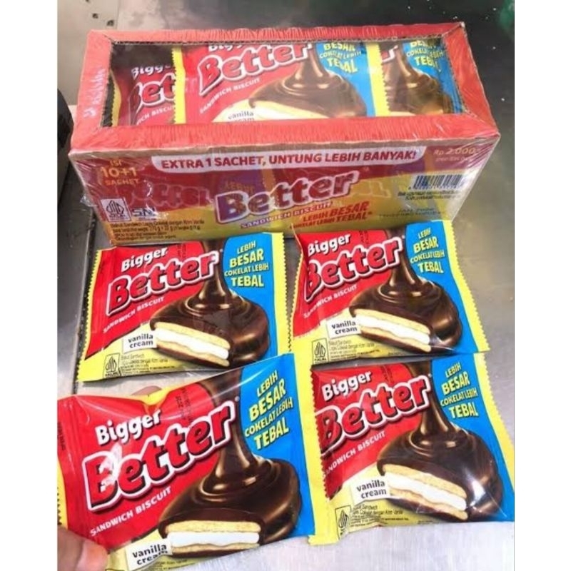 

Better Biskuit Lapis Cokelat Box isi 10 Sachet @ 27 gram