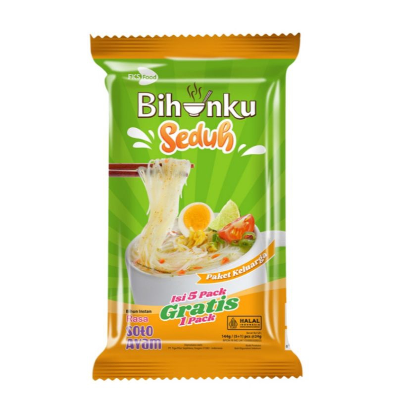 

Bihunku Seduh Bihun Instan Soto Ayam 6 x 24gr