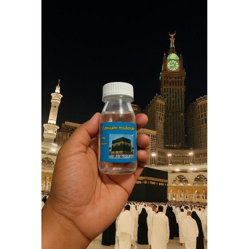 

Air Zam Zam kemasan botol kecil 80ml Asli Original (100pcs)