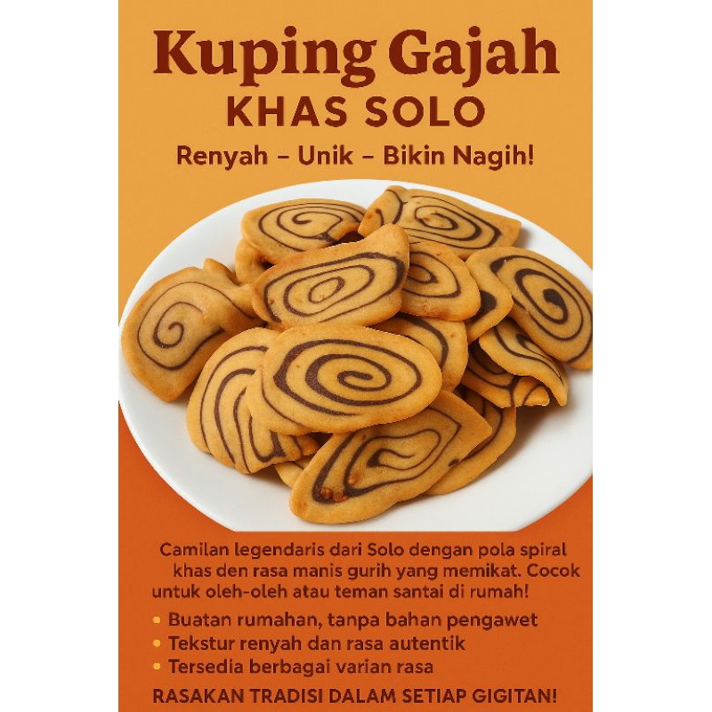 

KUPING GAJAH LOWO KHAS SOLO 250gram