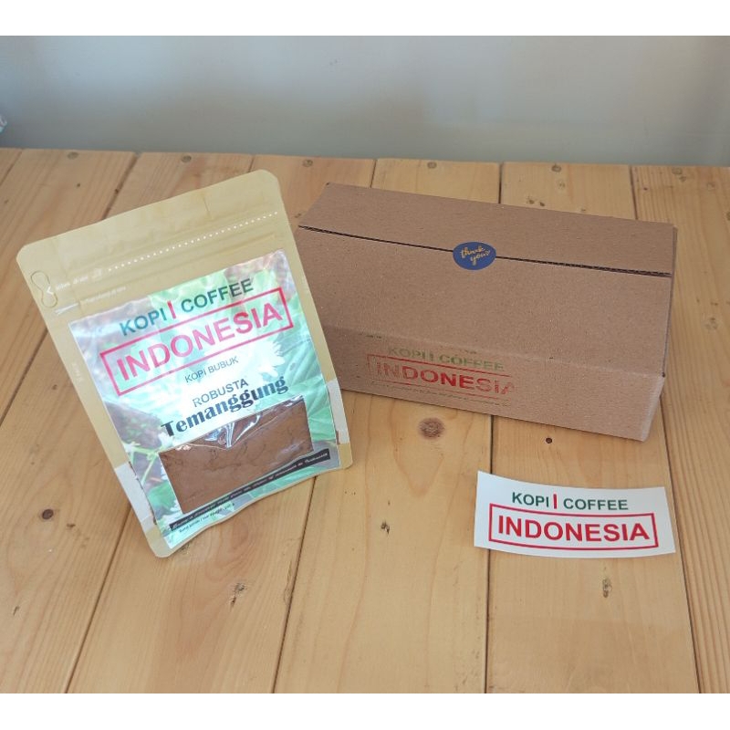 

Kopi Indonesia | Kopi Bubuk/Ground Coffee | Robusta Temanggung | 200 gr | Petik Merah - Natural Wash