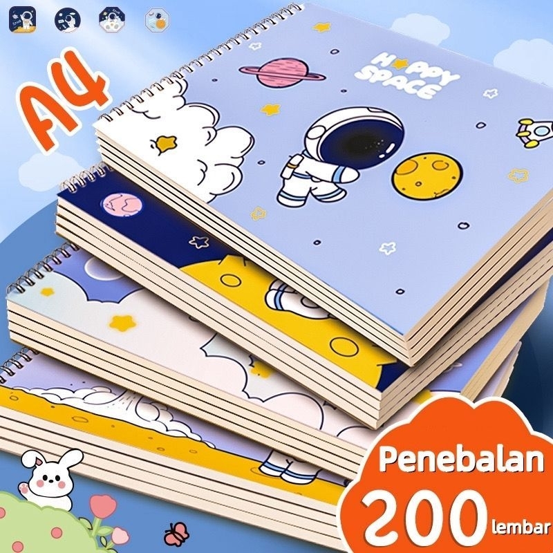 

VOOVA A4 drawing book buku gambar anak/ buku gambar polos A4 / drawing book