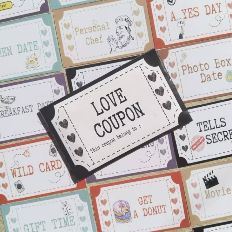 18 pcs LOVE COUPON / Kupon couple / Gift Card / Coupon For Bestie / Card Coupon / Couple Coupon / Be