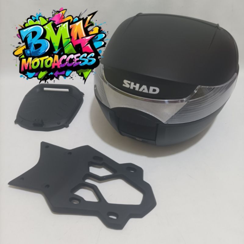 BOX SHAD SH33 & BREKET BOX PAKETAN - PCX 150 / PCX 160 / PAKETAN BOX SHAD SH33 & BREKET BOX - PCX