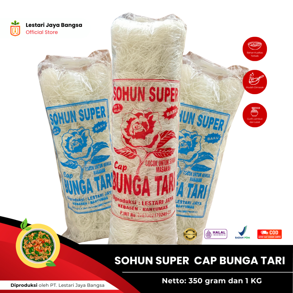 

SOHUN SUPER CAP BUNGA TARI 1 KG